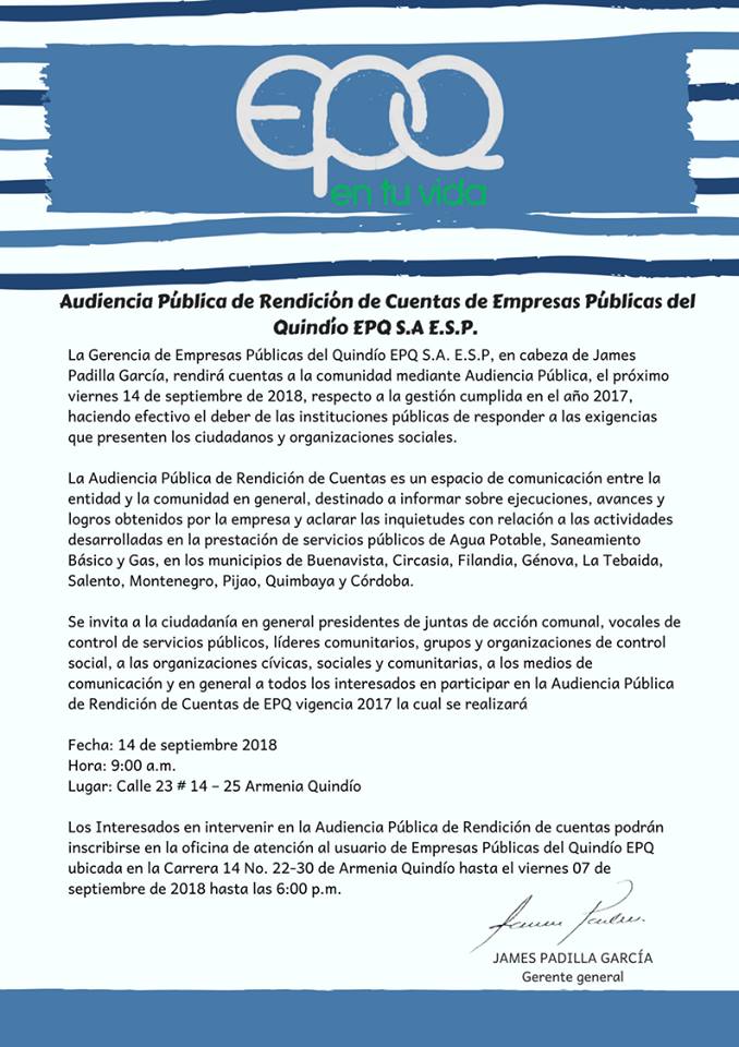 invitaciòn para audiencia publica