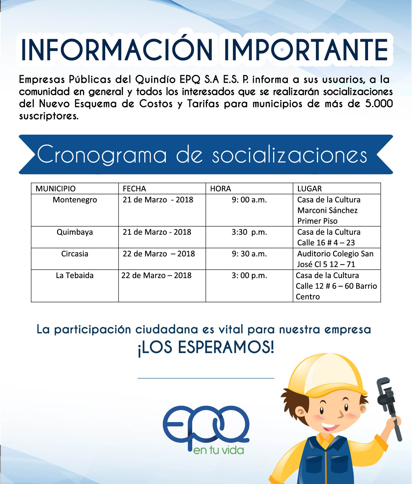 socializaciones epq